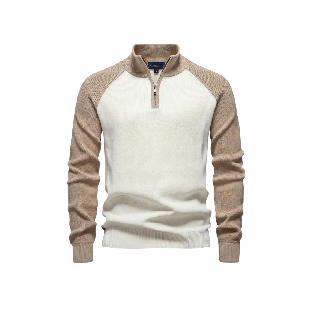 GA Stickad tröja med half-zip