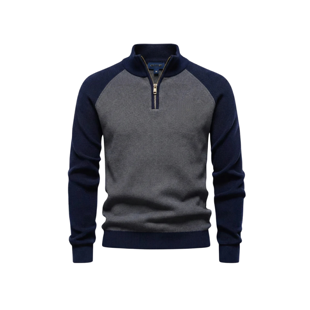 GA Stickad tröja med half-zip