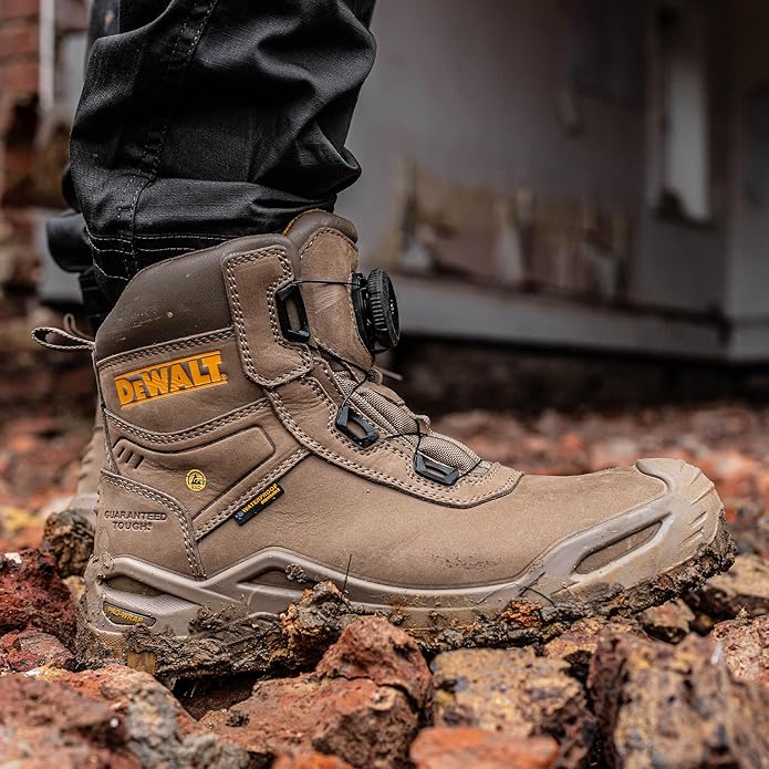 Professionelle Herren-Sicherheitsstiefel aus wasserdichtem Nubukleder