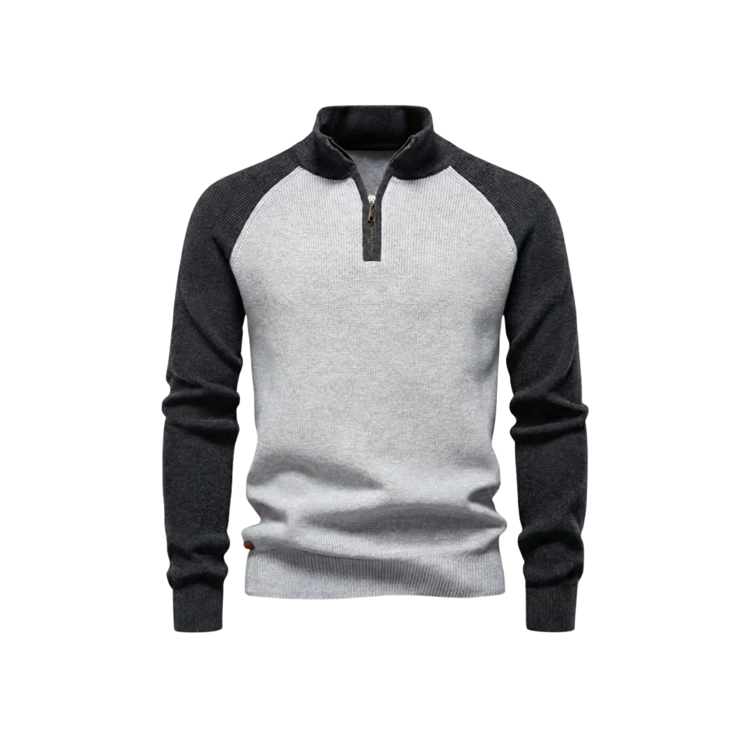 GA Stickad tröja med half-zip