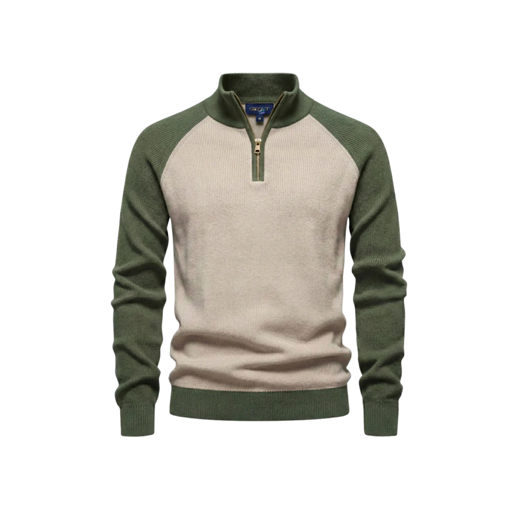 GA Stickad tröja med half-zip